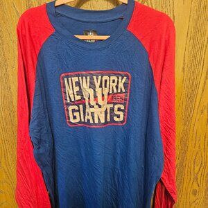 NWT Men's New Era New York Giants Raglan Long Sleeve XXL T-Shirt $40 MSRP